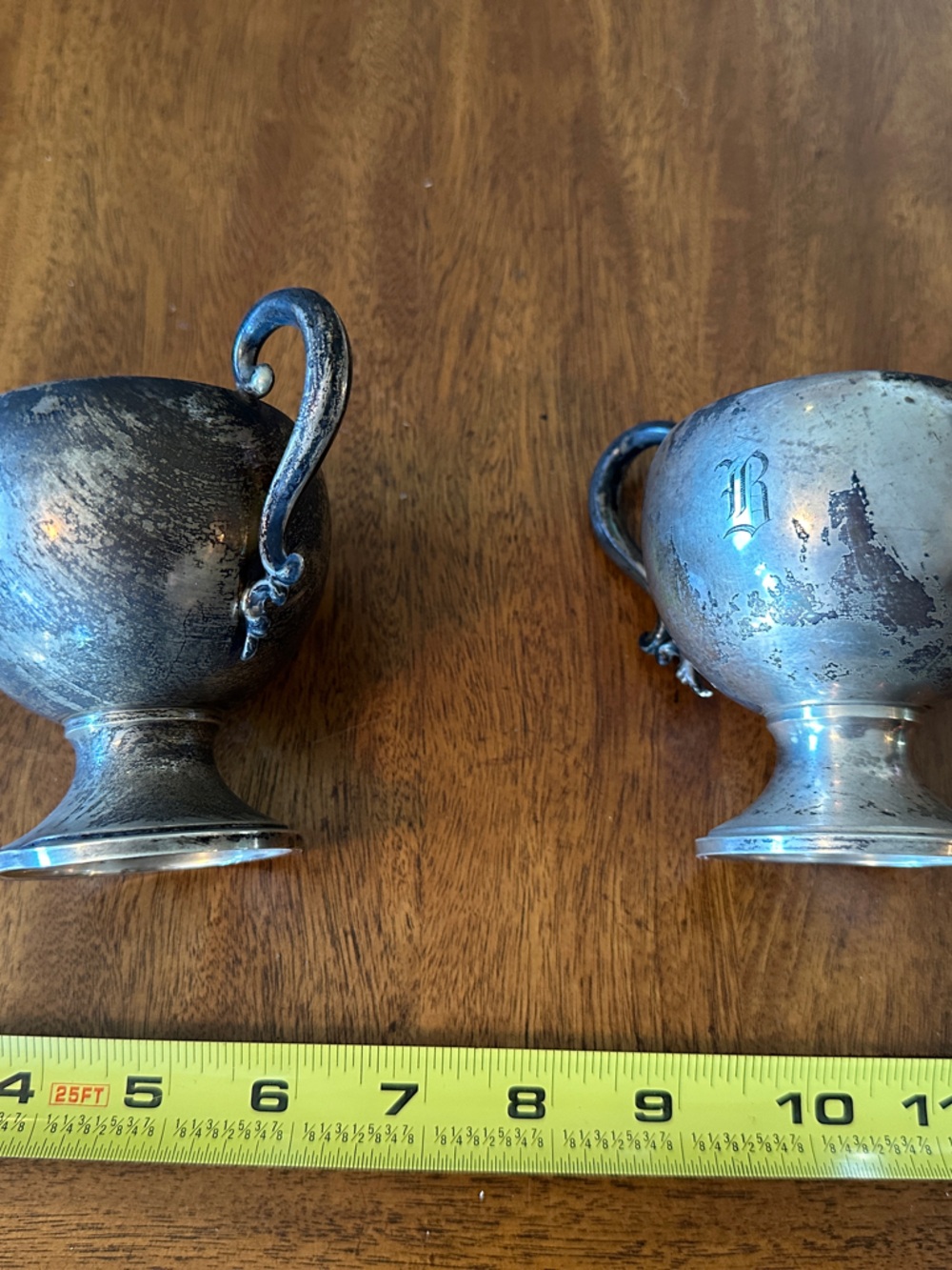 Vintage Silver-Plated Creamer and Sugar Bowl Set